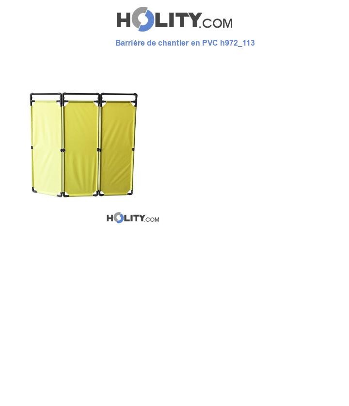 Barrière de chantier en PVC h972_113