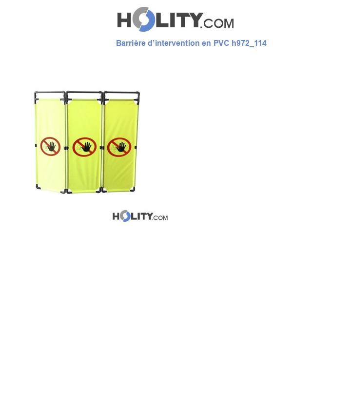 Barrière d’intervention en PVC h972_114