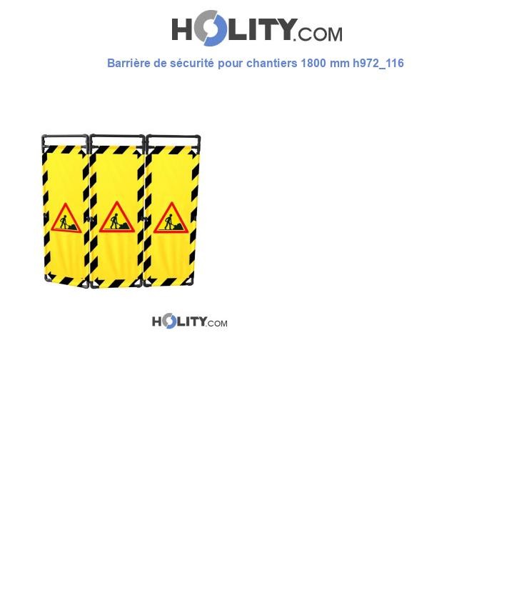 Barrière de sécurité pour chantiers 1800 mm h972_116