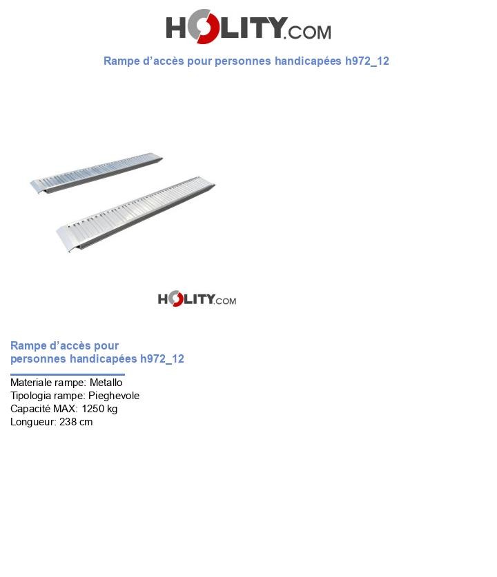 Rampe d’accès pour personnes handicapées h972_12