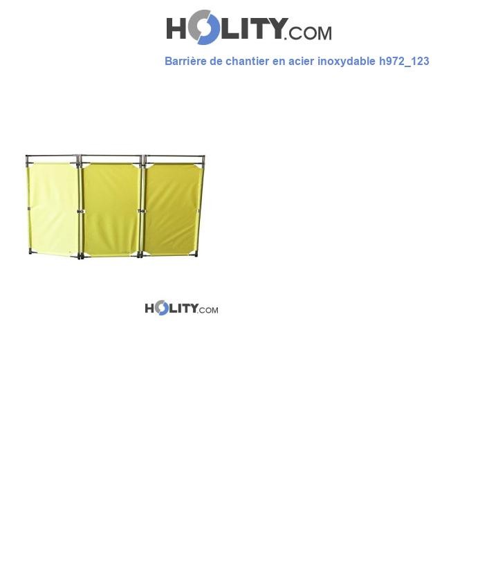 Barrière de chantier en acier inoxydable h972_123