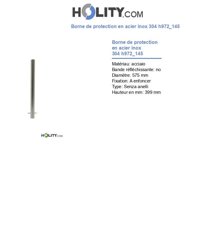 Borne de protection en acier inox 304 h972_145