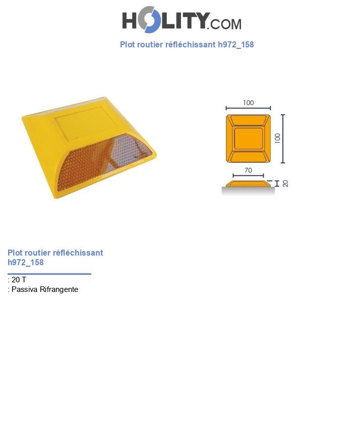 Plot routier réfléchissant h972_158