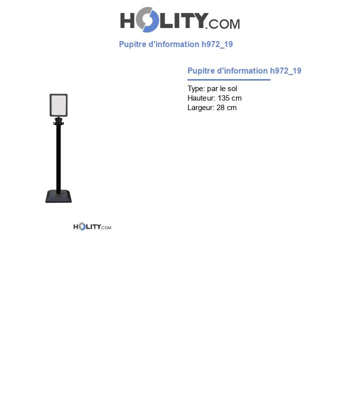 Pupitre d'information h972_19
