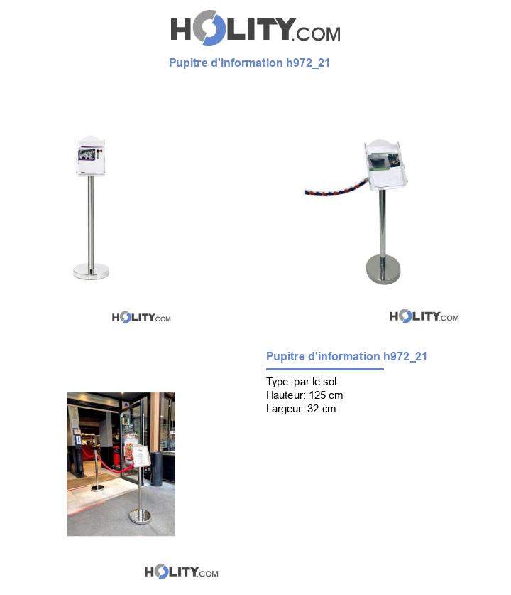 Pupitre d'information h972_21