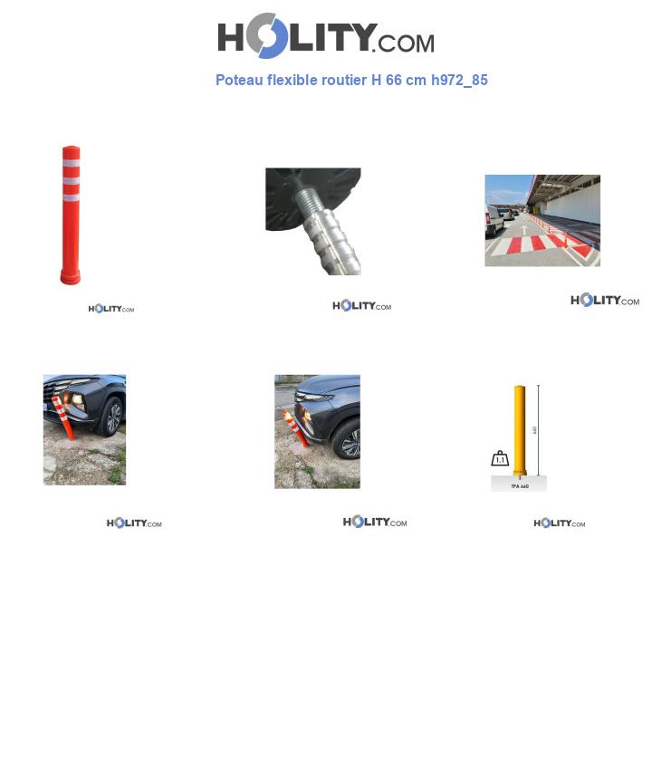 Poteau flexible routier H 66 cm h972_85