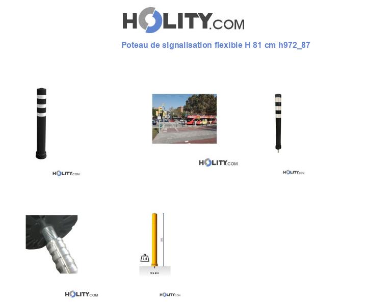 Poteau de signalisation flexible H 81 cm h972_87