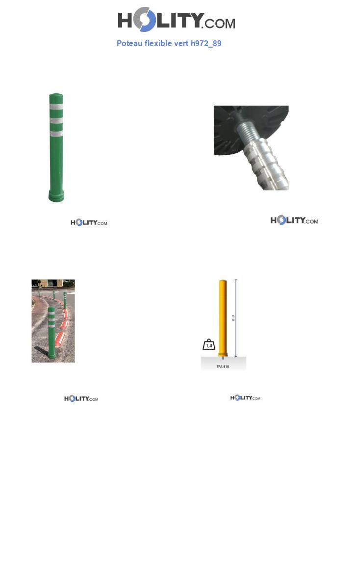 Poteau flexible vert h972_89