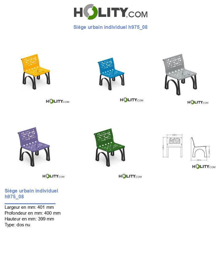 Siège urbain individuel h975_08