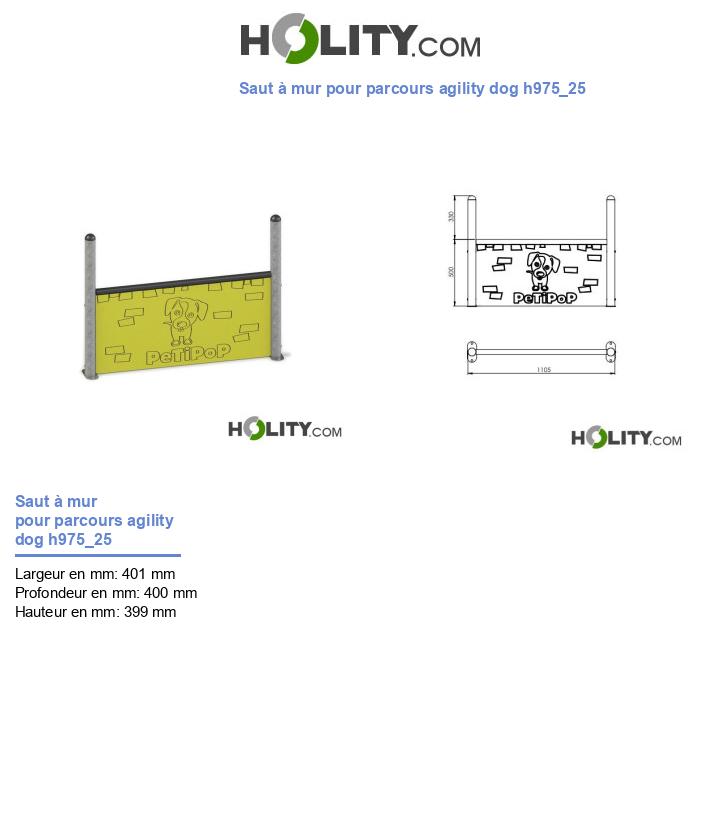 Saut à mur pour parcours agility dog h975_25
