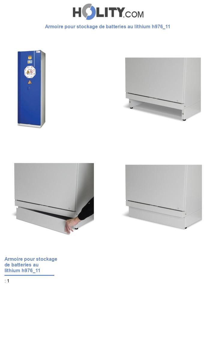 Armoire pour stockage de batteries au lithium h976_11