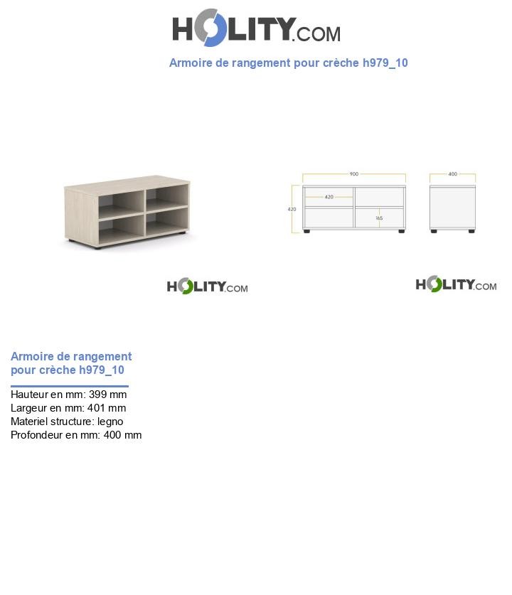 Armoire de rangement pour crèche h979_10