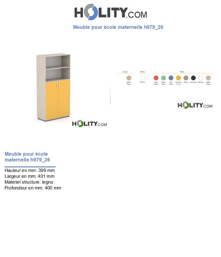 Meuble pour école maternelle h979_26