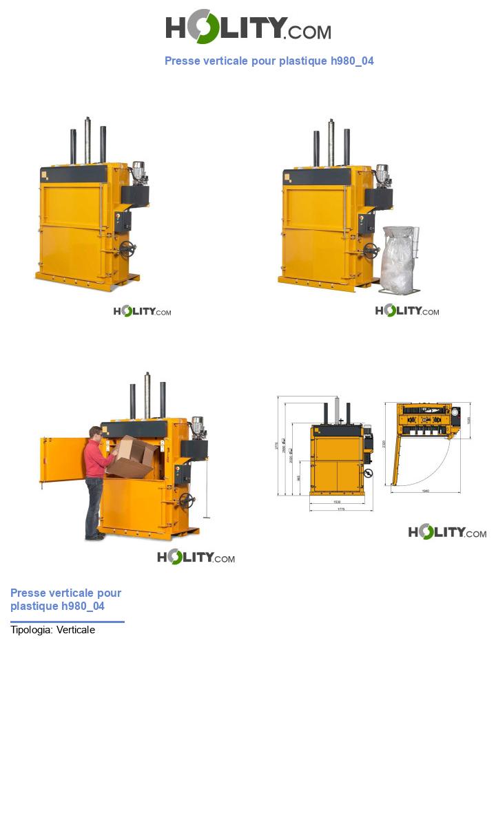 Presse verticale pour plastique h980_04