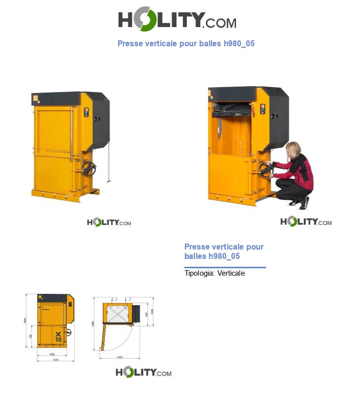 Presse verticale pour balles h980_05