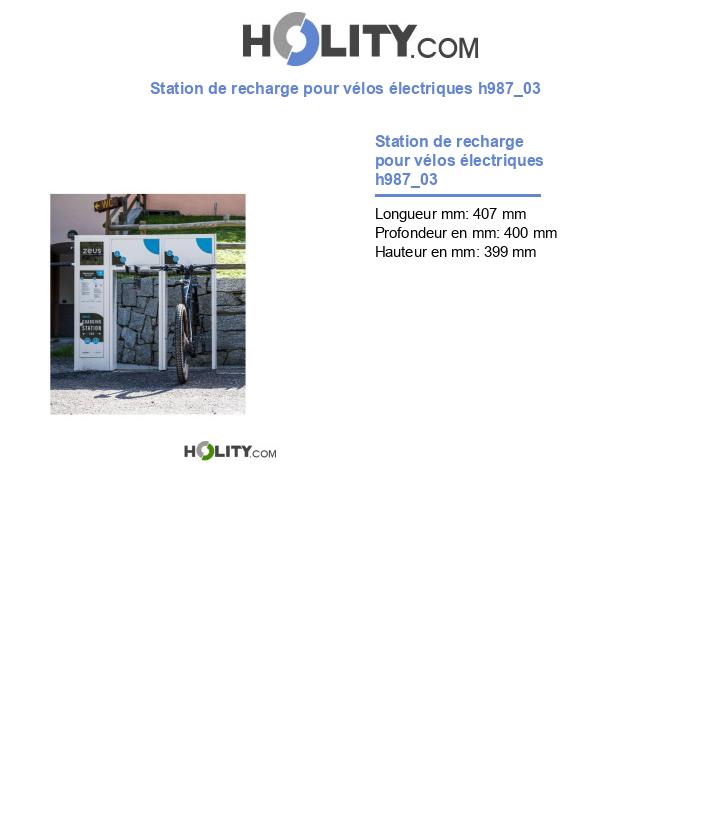 Station de recharge pour vélos électriques h987_03