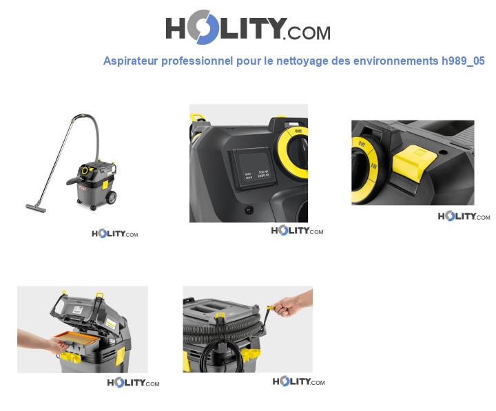 Aspirateur professionnel pour le nettoyage des environnements h989_05