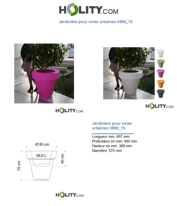 Jardinière pour voies urbaines h990_15