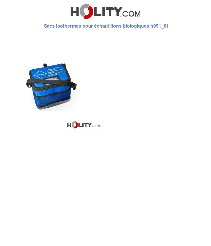 Sacs isothermes pour échantillons biologiques h991_01