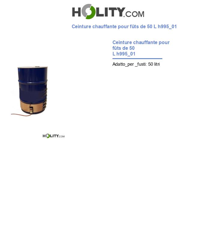 Ceinture chauffante pour fûts de 50 L h995_01