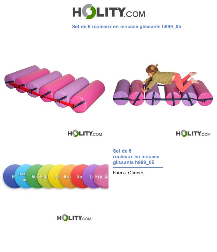 Set de 6 rouleaux en mousse glissants h999_05