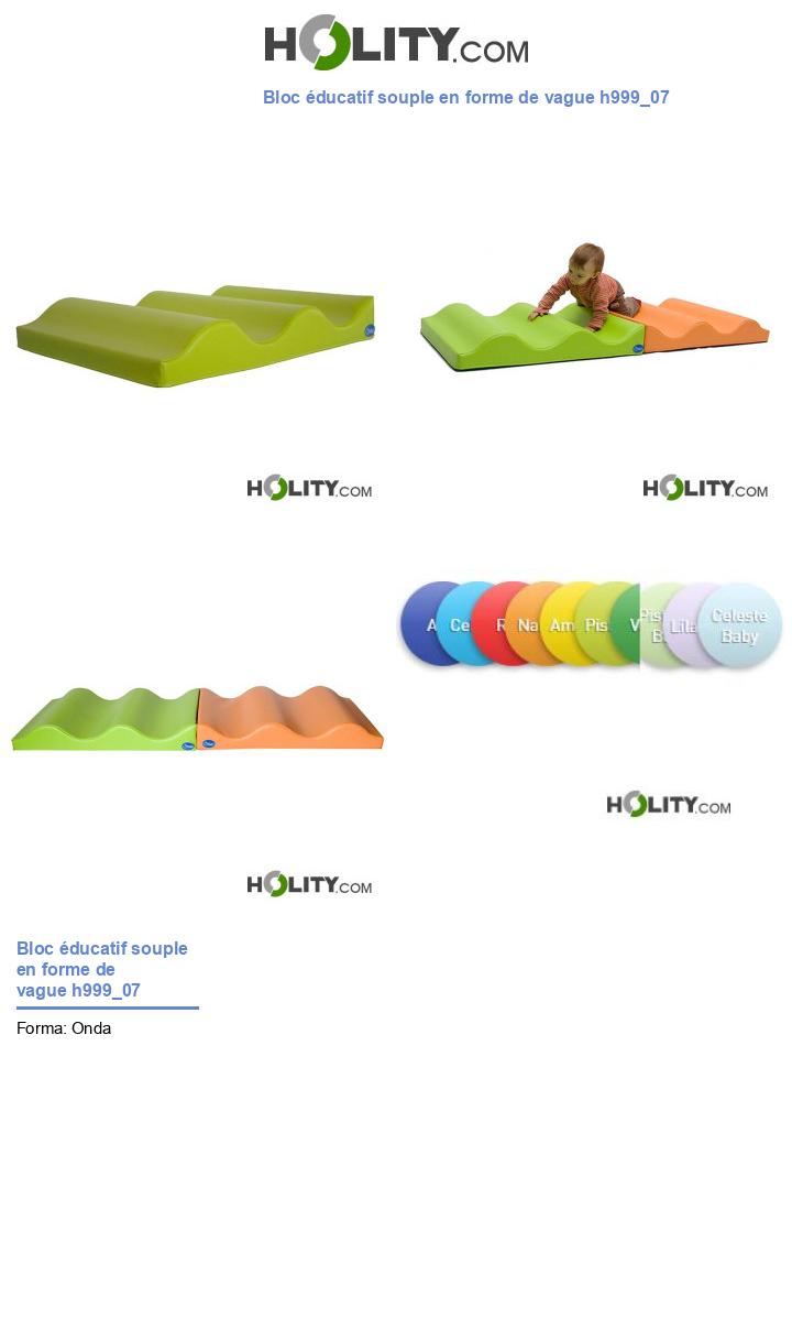 Bloc éducatif souple en forme de vague h999_07