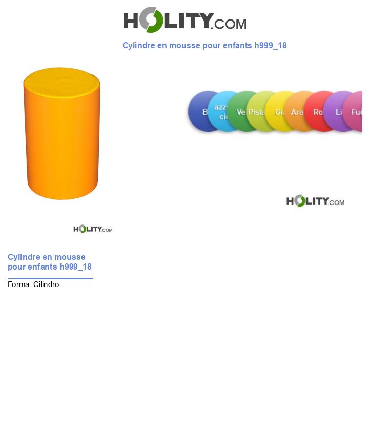 Cylindre en mousse pour enfants h999_18