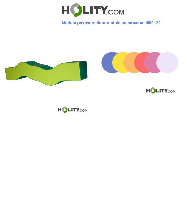 Module psychomoteur ondulé en mousse h999_20
