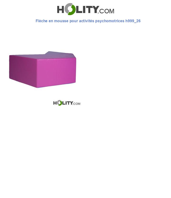Flèche en mousse pour activités psychomotrices h999_26