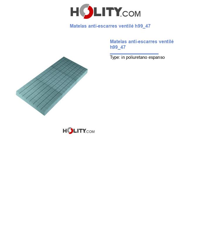 Matelas anti-escarres ventilé h99_47